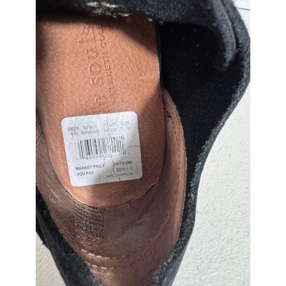 "GENTLE SOULS" Kenneth Cole Black Raina Lite Jogger Leather Sneaker SZ 7.5 Gym - Picture 9 of 10